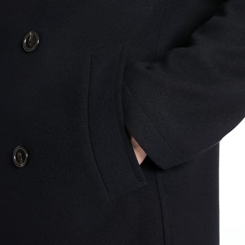 Ben Sherman Men's Boris Classic Double Breasted Peacoat Jacket4