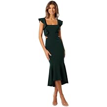 Petal & Pup Womens Yvonne Hi Lo Midi Dress