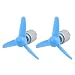 Aexit 2Pcs DC Electrical equipment 1.5V 2000RPM High Torque Motor 3 Vanes 80mm Dia Plastic Propeller Blue