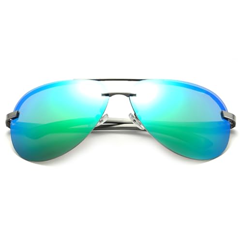 bullabulling Classic Polarized Square Round Sunglasses for Men and Women UV400 Protection Driving Sun glasses Lens3