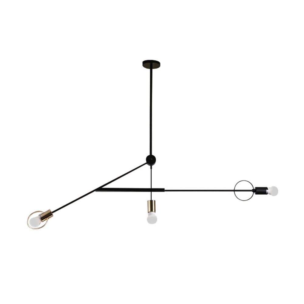 Plafonnier moderne noir E27 au design élégant et épuré