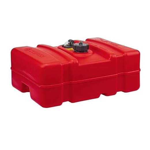 Scepter 08669 Rectangular Fuel Tank - 12 Gallon Low Profile,Red