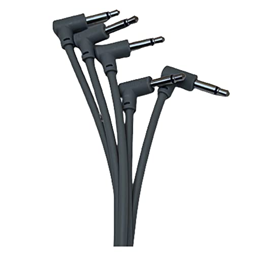 Cables Eurorack Luigis M-PAR de 10 cm en ángulo recto para directos organizados de música