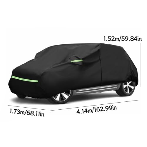 Image of 210D Car Cover 5 Layer Waterproof All Weather Full Exterior Covers for 1960-2023 Beetle with Windproof Strap and Storage Bag