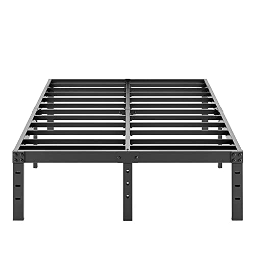 Buy Queen Bed Frame Heavy Duty,18" Black Metal Platform Bed Frame