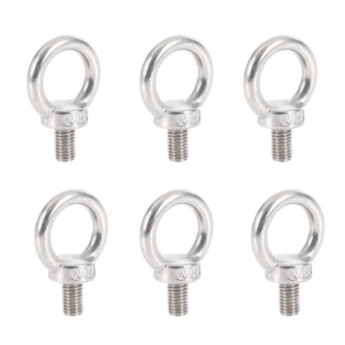 Pernos de ojo M18 para evitar balanceos en elevación de ingeniería de acero 6pcs