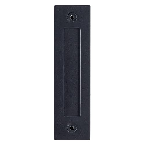 Wright Products Interior Pull and Flush Handle Set for Barn Doors, Matte Black - Image 4