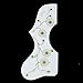 (220J07) Left-handed Acoustic Guitar Pickguard, White/gold