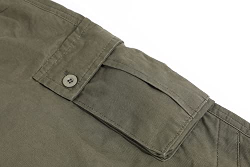 CHARTOU Women's Casual Work Cargo Pants with Multi Pockets Hiking Tactical Military Long Trousers