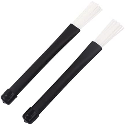 hero-s Retractable Drum Brushes Nylon Bristle Brushes with Comfortable Handles Percussions Drumsticks Musical Accessories Drum Brushes mallets and rods