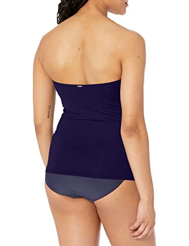 Image of Anne Cole Women's Twist Front Shirred Bandeau Tankini Swim Top