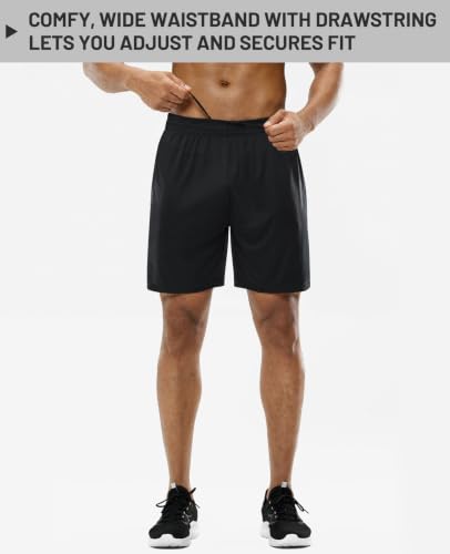 MIER Men's Pocketless Athletic Shorts