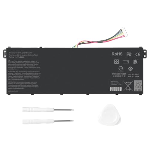 ASUNCELL 11.4V/36Wh AC14B18J Batería del Ordenador portátil para Acer Chromebook 11 CB3 111 13 CB5 311 15 C910, Gateway NE512, Aspire V3 111 V5 122 E3 111 E3 112 ES1 511 ES1 512, TravelMate X359