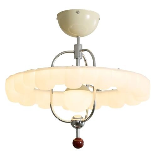 Plafonnier nuage crème en métal pour illuminer une chambre d'enfant avec douceur