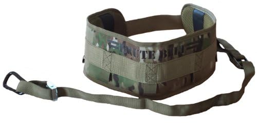 Brute Belt – The Ultimate Nylon Dip, Pull-Up and Squat Belt for Strength Training (Black, Large)
