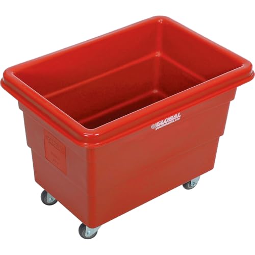 Carretilla Plástica Roja 6 Bushel, 500 lbs, Ruedas miniatura 2