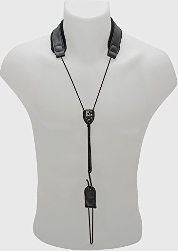 Cordon cuir pour clarinette basse BG collier de luxe en cuir cousu main de France