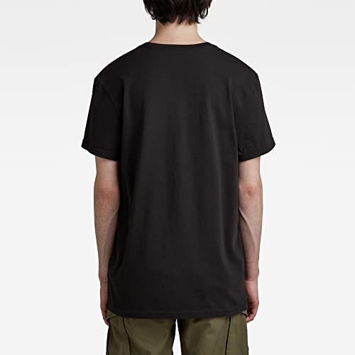 Miniatura 4 de G-Star Raw Retro Shadow Graphic T-Shirt, Camisetas Para Hombre, Negro Dk Black D22210-C506-6484 , S