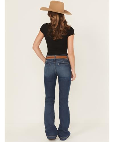 Cinch Women's Lynden Medium Wash Mid Rise Trouser Stretch Denim Jeans - MJ81454085 29 XL3