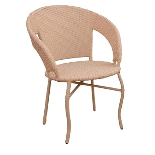 Image of Furniture Outdoor Indoor Patio Set Bistro Set Rattan Chair Patio Set for Living Room Dining Room Lawn Balcony Outdoor Garden Chair Set with Glass Table (D-12 Cream 2+1)