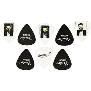 Fender® »JOE STRUMMER PICK TIN – MEDIUM – 8 PACK« Médiators en celluloïd – Forme 351 – Medium – Pack de 8 – Couleur: JS… - Les Beatles, Paul McCartney, John Lennon, RIngo Starr, George Harrison