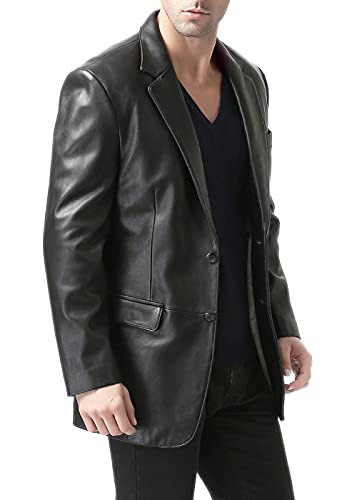 BGSD Men Richard Classic Lambskin Leather Blazer Sport Coat Jacket (Also available in Big and Tall and Short)3