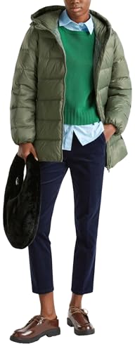 United Colors of Benetton Giaccone 2NIWDN06X Giacca, Verde, S Donna
