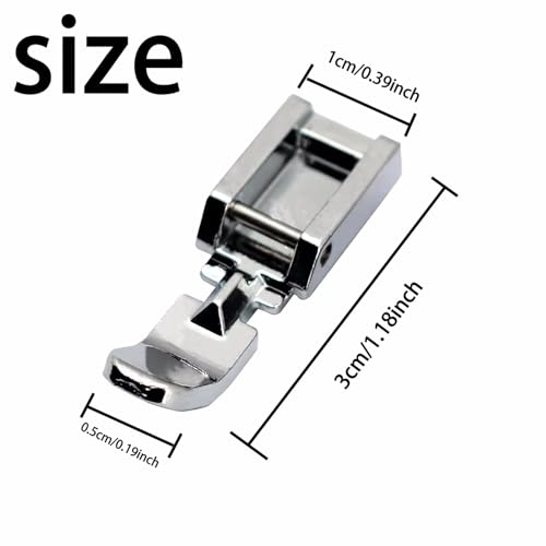 2 pies prensatelas para cremalleras para máquina de coser miniatura 5