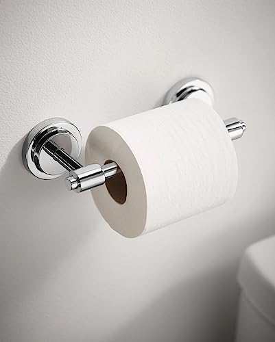 Moen Dn0708Ch Iso Collection Double Post Modern Pivoting Toilet Paper Holder, Chrome, 3.11" W X 2.44" H X 6-1/2" D #TOP1