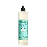 MRS. MEYER'S CLEAN DAY Liquid Dish Soap, Biodegradable Formula, Mint, 16 fl. Oz