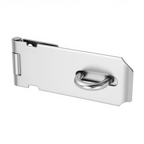 Image of 15 PCS 4 Inch Padlock Hasp Latch, Stainless Steel Padlock Hasp, Heavy Duty Security Hasp with Mounting Screws, Door Locks Hasp Latch for Doors and Cabinets