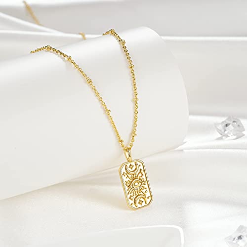 Tarsus Evil Eye Necklace Gold Mal De Ojo Amulet Nazar Third Eye Necklace Protection Jewelry Gifts for Women3