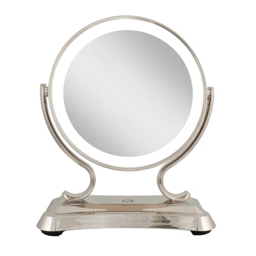 Espejo para maquillaje con luces LED y aumento 12" miniatura 1