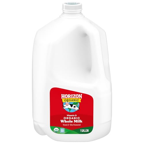 Image of Horizon Organic Vitamin D Whole Milk, 128 fl oz Gallon Jug | USDA Organic Vitamin D Milk, Ultra Pasteurized, Rich, Creamy, & Delicious