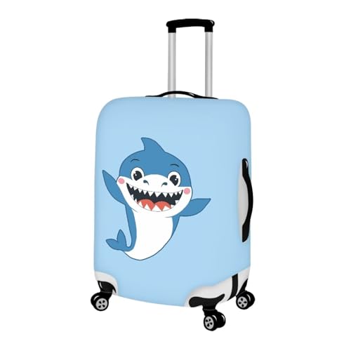 Cartoon Shark Suitcase Covers Protectors Luggage Protector Suitcase Cover for Women Gifts for Travelers Women Personalized Luggage Cover for Suitcase Suit Case Protection-L2