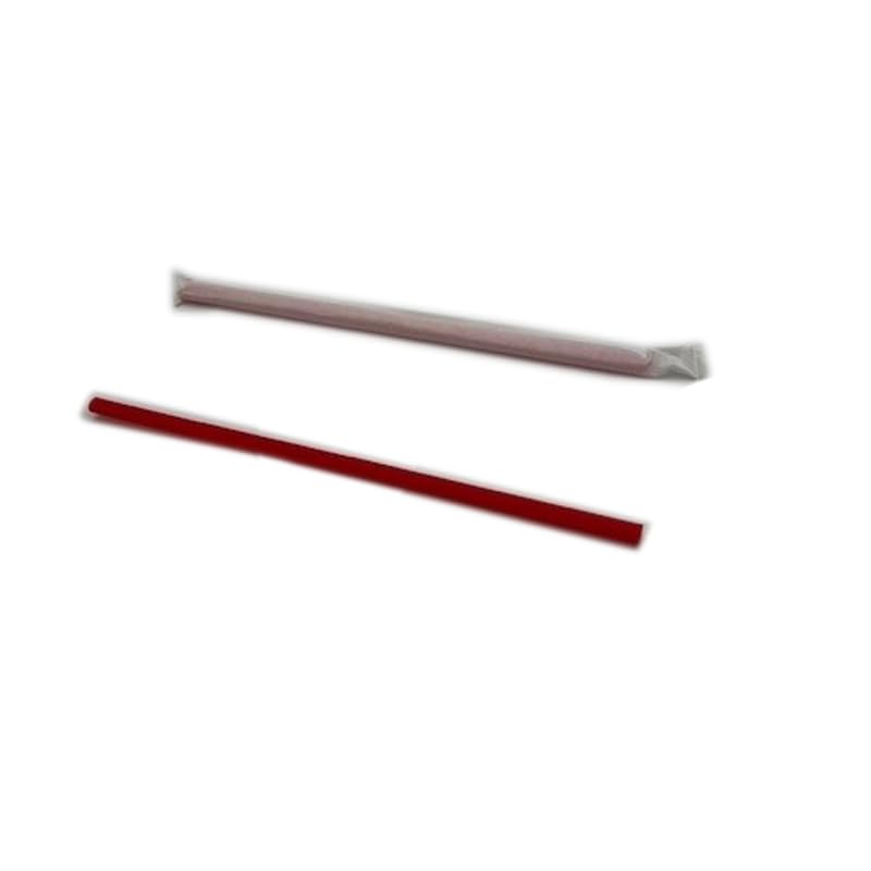 Pitillos plásticos rojos 8.75 pulg 300 unidades miniatura 6