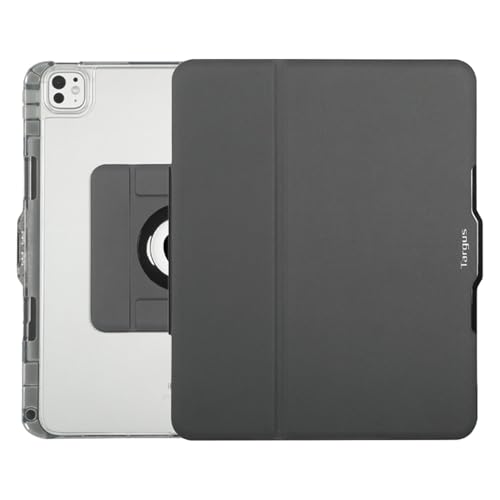 Targus VersaVu   Funda Transparente para iPad Pro de 13 Pulgadas (M4) | Soporte Giratorio de 360°, Delgada, Duradera, Transparente, Resistente a los arañazos, Ligera, para Viajes y Uso Diario