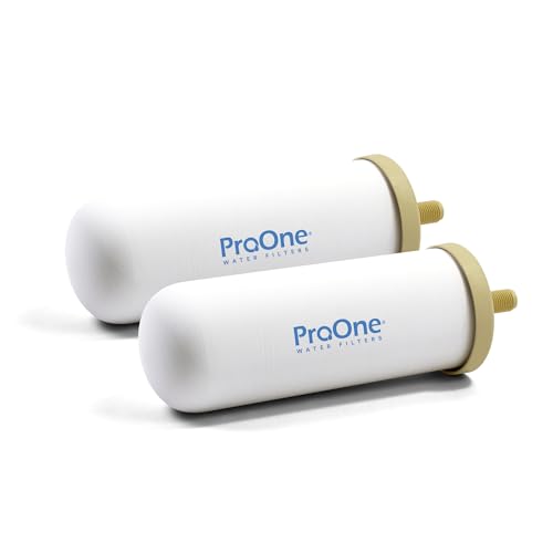 ProOne G-Series 7-Inch Gravity Filter Replacement 2-Pack - Universally Compatible with Gravity Water Filtration Systems - NSF/ANSI Certified to Reduce Lead Microplastics & Total PFAS (2-Pack)
