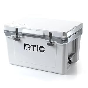 RTIC Ultra-Light 32 Quart Hard Cooler Insulated Portable Ice Chest Box for Drink, Beverage, Beach, Camping, Picnic, Fishing, Boat, Barbecue, 30% Lighter Than Rotomolded Coolers