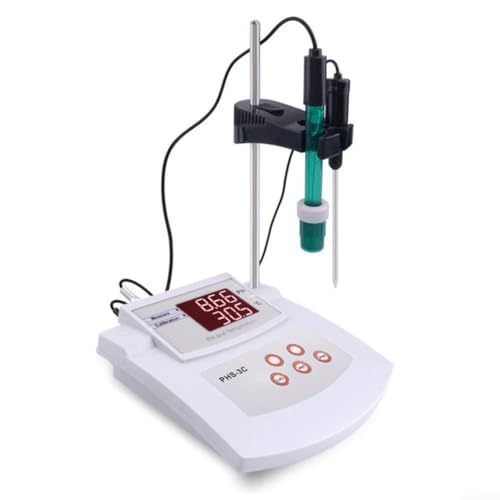 PH-mètre de laboratoire de bureau, Testeur d'acidité et d'alcalinité de pH de laboratoire, Ph-mètre de bureau à calibrage automatique 2 en 1, adapté à...