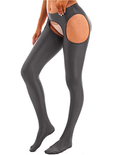 Image of CHICTRY Women's Tights Control Top Pantyhose Toe Garter Belt Hollow Out Stockings Panties