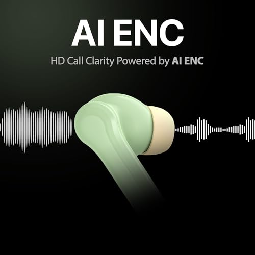 Image of Mivi DuoPods Maxx TWS [New Launch], 13mm Bass Drivers, 50 Hrs Playtime, HD Call Clarity with AI-ENC, Gaming Mode, BT v5.3, Swift Type-C Charging, Made in India Earbuds