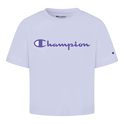 Champion Girl's Boxy Original Script Short Sleeve Tee (Big Kids)