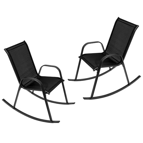 patio rocking chairs backrest
