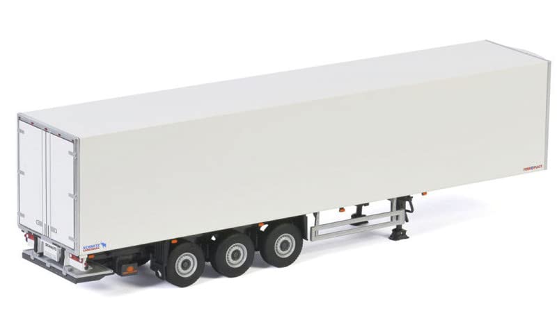 Amazon.com: WSI Reefer Trailer 3 AXLE White with Blue Logo 1/50