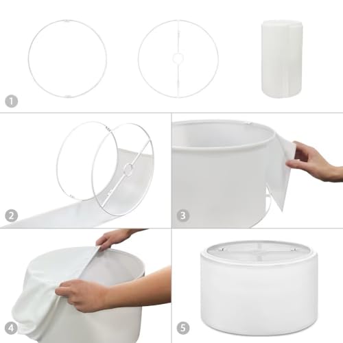 Xoenoiee XOE-CZA14-22640 World Map Print 2Sets Lamp Shade Home Decor Drum Lampshade thumb #6
