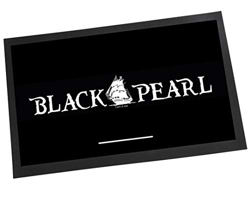 Artylicious The Black Pearl Bar Ruer Mat Whiskey, Rum - Home Bar Gift.