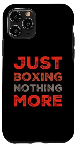 Funny Boxer Quotes �e�L�X�g Funny Punch Just Boxing Nothing More �X�}�z�P�[�X iPhone 11 Pro �p