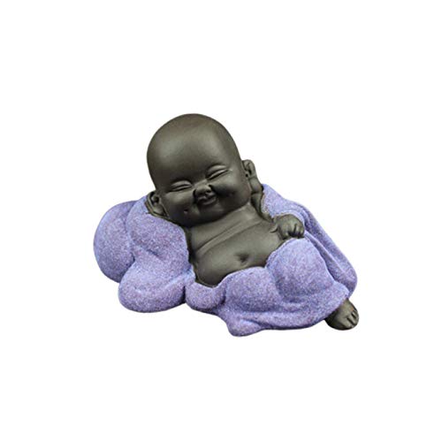 Statue Bouddha céramique sculpture Maitreya ornement maison