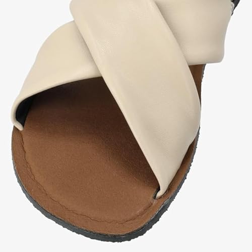Image of GROUNDIES Verona Barefoot Sandals for Women - Comfortable Women's Sandals, Leather or Vegan Leather, with a Soft Lining & Flexible Non Slip Outsole